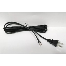 LITE ACCENTS Lamp Parts-8' Lamp Cord Set-(Wire and Polarized Plug)-Black-SP