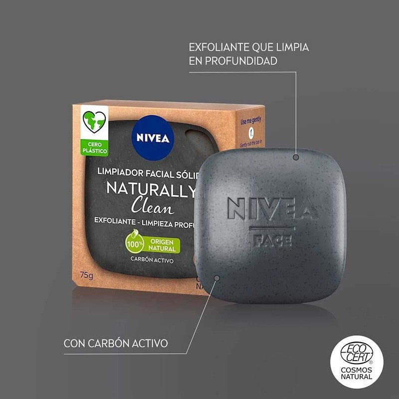 Nivea Naturally Good Limpiador Facial Exfoliante Profundo 75 G