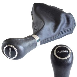 Hacreyatu Automatic Car Gear Knob Stick Gaiter Boot Frame Kit for Benz C Class W203 W209 (Avantgarde)