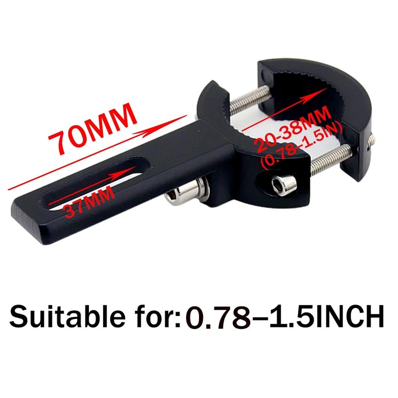 HQTS 2 Pieces Motorcycle Headlight Mounts Adjustable Motorcycle Headlight Bracket