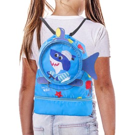 natación para niños con Compartimento húmedo y seco Bolsas natación Animales Dibujos Animados para niños - natación para niñas, Playa, Piscina, natación, Mochila