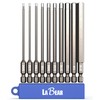 LABEAR - 10pc SAE 4 inch long, 1/4" Shank Hex