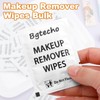 Bgtecho 200 Pack Makeup Remover Wipe Bulk, Individually Wrapped Makeup