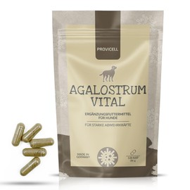 Provicell Agalostrum Vital for Dogs | Strengthening Resistance | Developed with Veterinarians in Germany | 120 Capsules with Colostrum & Almond Fungus | Strong Defences for Dogs