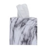 Tissue Box with Marble Printing Square Toilet Paper Holder for
