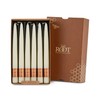 Root Candles 12-Count Unscented Taper Candles Smooth Hand-Dipped Dripless Beeswax