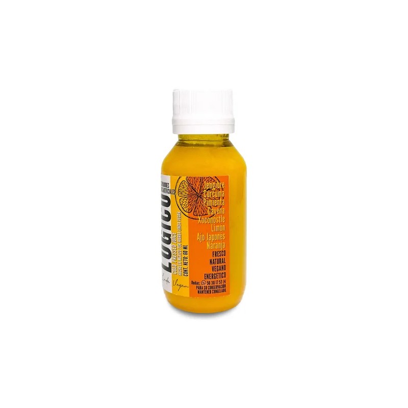 Shots Inmunológicos Cold Pressed Jengibre, Cúrcuma (14 Pack)