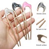 7 Pcs French Hair Pin Metal, U Shaped Hair Fork