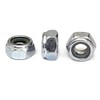 MonsterBolts - M8 Nylon Insert Lock Nuts, DIN 985, Zinc
