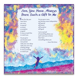 Blue Mountain Arts 2026 Wall Calendar — To My Son with Love by Susan Polis Schutz | Heartfelt Gift for Sons from Parents | 12-Month, 12 x 12 inches
