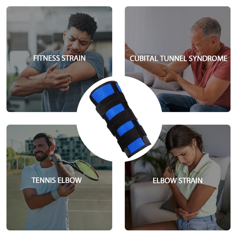 JTMKYO 1 Piece Blue Elbow Pads, Elbow Protection, Arm Stabilizer,