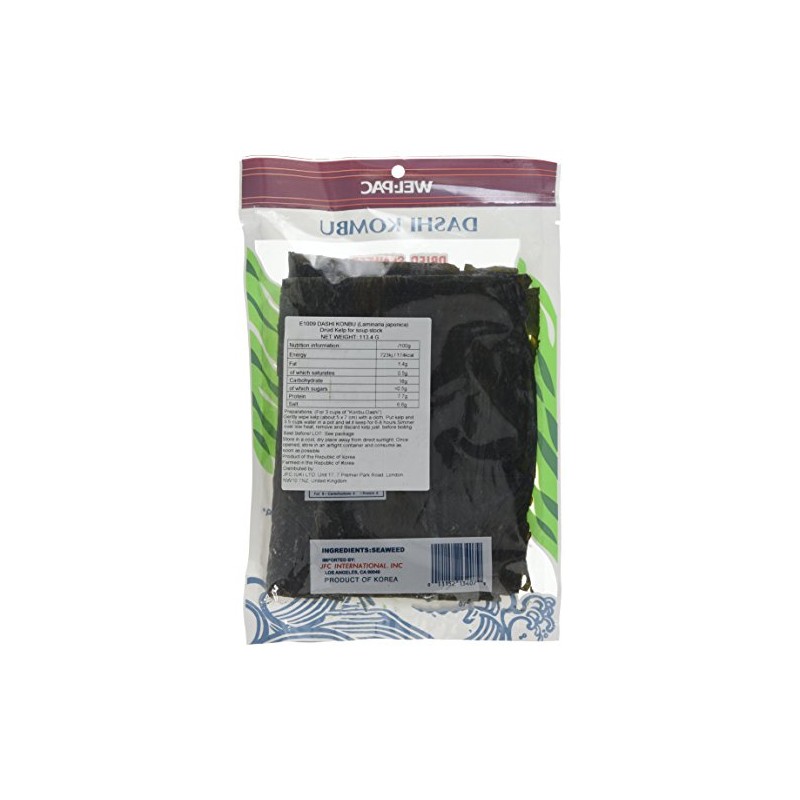 WEL-PAC Dashi Kombu Dried Kelp 113.4 g