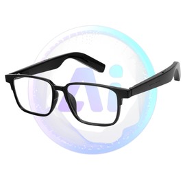 AI Translation Glasses with 160+ Languages,AI Glasses with Deepseek R1, Smart Glasses for Men Woman,Bluetooth Audio Glasses with Voice Assistant, Open-Ear Speakers&Mic, Anti-blue Light/Polarized Lens
