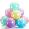 MiniInflat 24 Pcs Inflatable Beach Balls Bulk Macaron Color Jumbo
