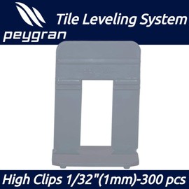 Peygran Leveling Tabs 16-30mm Tile Thickness 1mm Pack of 300