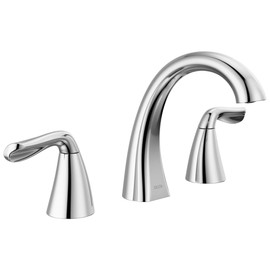 Delta Vesna Brushed Nickel Bathroom Faucet 3 Hole, 8 Inch Widespread Bathroom Sink Faucet for Vanity, Push-Pop Drain Assembly, SpotShield Brushed Nickel 35789LF-SP