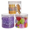 Juvale Slime Containers with Lids - 8 Pack Clear Plastic