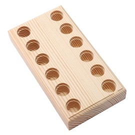 1Pc Rectangle Wooden Pliers Storage Block with 12 Holes Plier Organizer Base Holder Storage Rack Stand