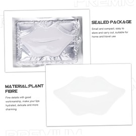 Genérico 25 Piezas Película de ojos de oro Hidratante Mascarilla de colágeno labial Mascarilla para rellenar arrugas labiales producto cosmético máscara de labios para mujer