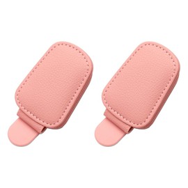 Magnetic Sunglass Holder for Car Visor, Leather Magnetic, Pink