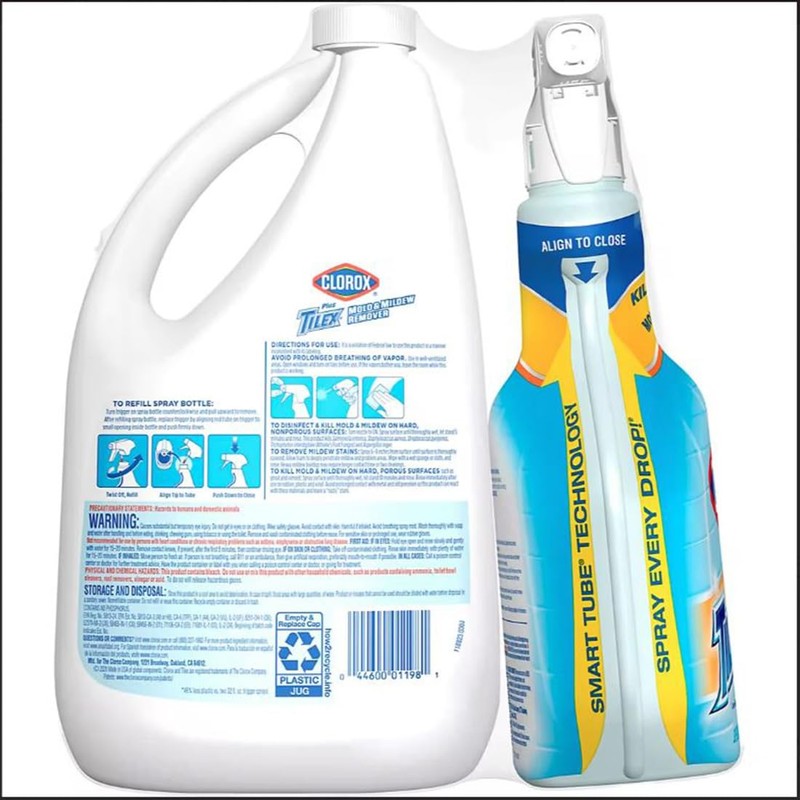 Tilex Clorox, 2 Piece Set, Clear, 96 Fl Oz