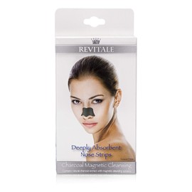 Revitale Charcoal Deep Magnetic Cleansing Nose Pore Strips - Removes Blackheads (5 Pack)