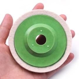 AIMALL 10 PCS Wool Buffing Wheels for Angle Grinder, 3.86x0.63x0.31 Inches Felt Polishing Discs, Durable Wool Fiber Pads