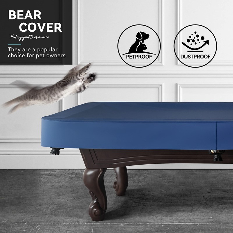 Heavy Duty Leatherette Billiard Pool Table Cover, Waterproof & Tearproof
