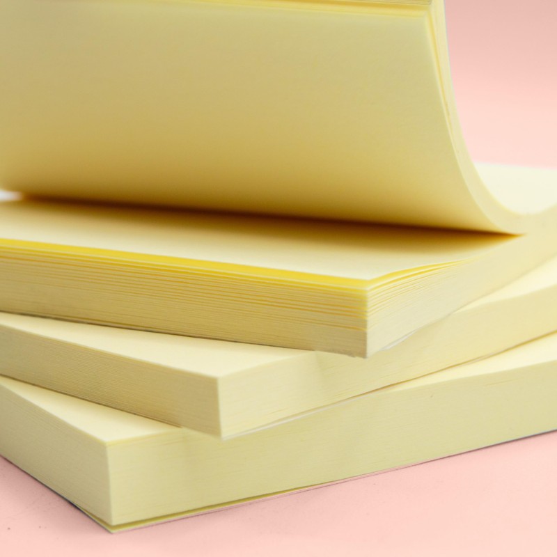 Plus Office Post-Its Sticky Notes Pad Yellow Zig Zag Sticky