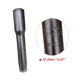 UPANBIKE Road Mountain Bike Bicycle Stem Riser Adapter 1 1/8" 22.2mm*150mm (Black, 22.2mm)