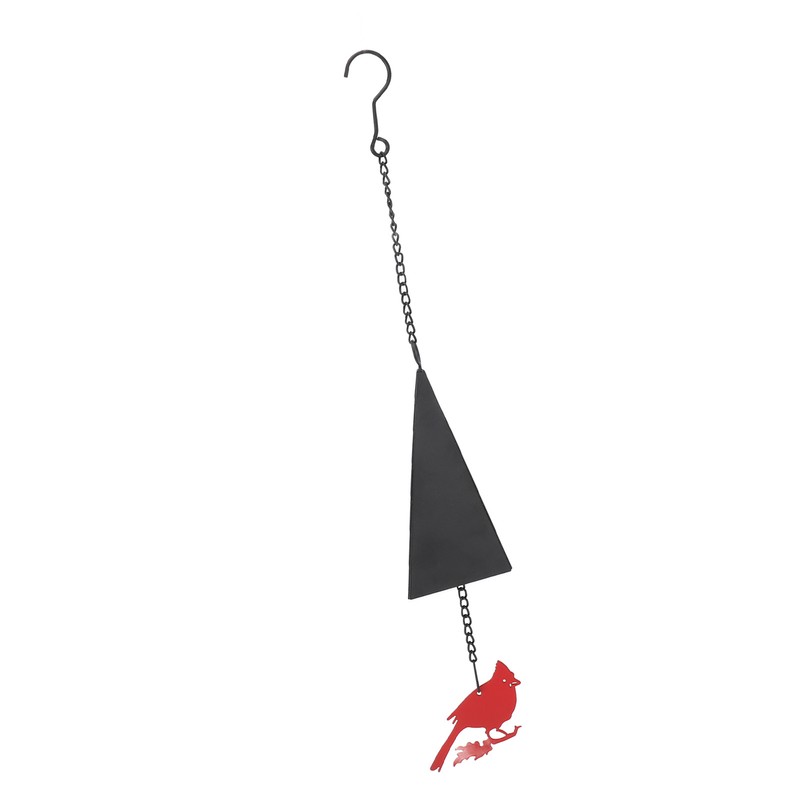 Wind Bell Hanging Decoration Iron Rust Proof Geometric Bird Bell