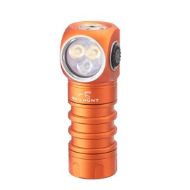 SKILHUNT H200 Mini Headlamp Flashlight,1100 lumens USB Magnetic Rechargeable LED Headlamp,Hands-Free Reliable Angle Ligh for Running Camping Hiking Caving (Orange, H200 Mini 5000K High CRI)