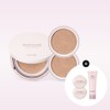 Radiance Glow Cover Cushion original + 2 refills, 020 natural, 15g / 래디언스 글로우 커버 쿠션 본품+리필x2개, 020내추럴, 15g