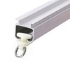 Plastic Curtain Track Gliders–Ceiling Sliding Curtain Track Hooks,Drapery Roller Carriers,Shower