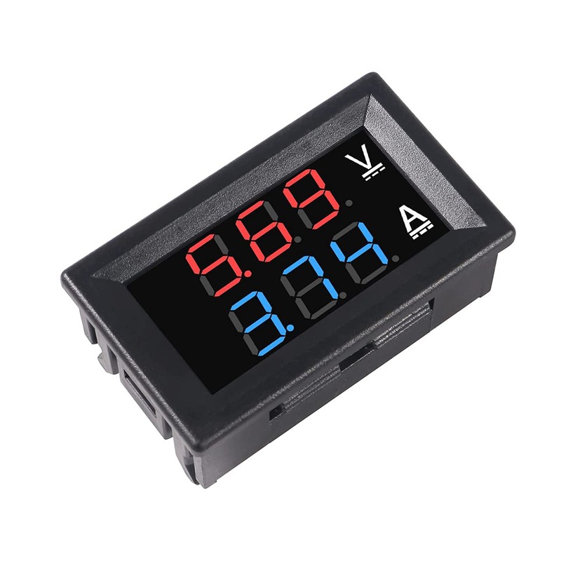 AOICRIE 4 x 0.28 inch voltmeter ammeter module with LED