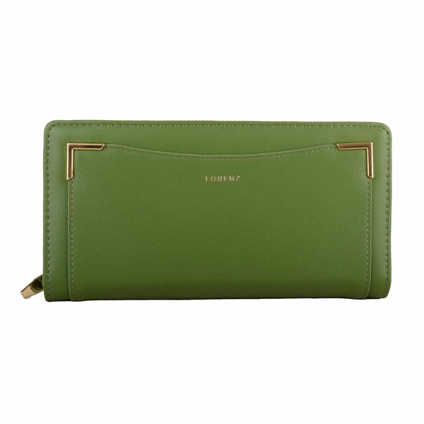 Valita Womens Large Smooth PU Leather RFID Clutch Purse with