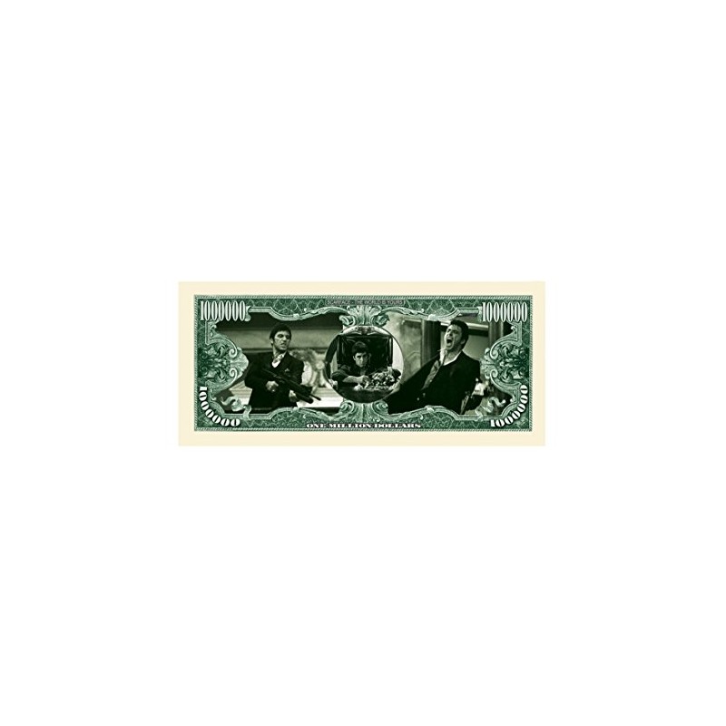 American Art Classics Al Pacino Scarface $Million Dollar$ Novelty Bill