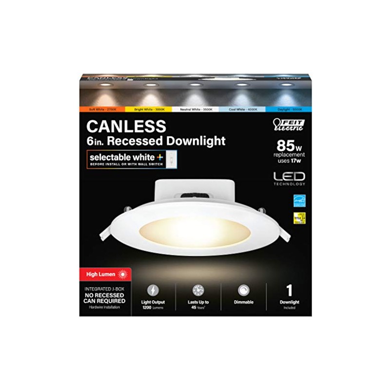 Feit Electric Recess DWNLT LED 6" W 85W