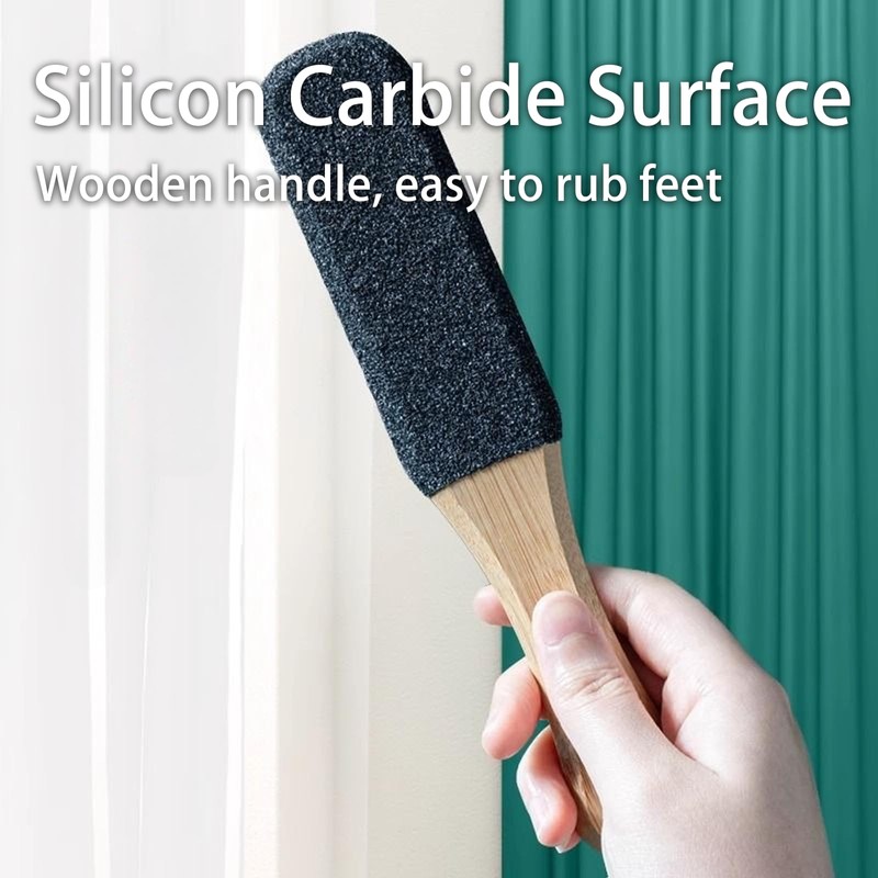 fKiZanthene Pumice Stone for Feet 2Pcs Set, Black and White