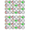 48 Good Luck Edible Cupcake Toppers, Premium Thickness SWEETENED VANILLA,
