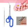 Toenail Scissors with Long Handle, Stainless Steel Pedicure Nail Tool