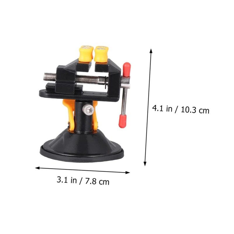 Tofficu Suction Cup Walnut Carving Vise Rotatable Table Clamp for
