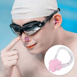 Clip de Nariz de Natación, Tapón de Nariz de Natación de Silicona Protector de Entrenamiento Clip de Nariz de Natación para Adultos Niños
