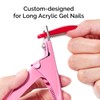 MelodySusie Acrylic Nail Clippers with 15Pcs Magnets Tip Cutters for