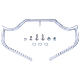 Bravema 1.5 inch Fat Crash Bar Motorcycle Engine Guard Highway Bar Fit for 2018-2022 Harley Softail Street Bob FXBB, Low Rider FXLR, Fat Boy FLFB, Breakout FXBR (Chrome)