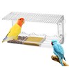 Mipcase Clear Window Bird Feeder with Suction Grip Sturdy and