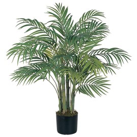 Nearly Natural 5000 Areca Decorative Silk Palm Tree, 3-Feet, Green