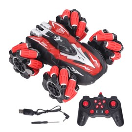2.4G Remote Control Car Rechargeable 360 Degree Rotation Stunt High Speed Drift RC Car for Over 6 Years Old Boys Girls Red