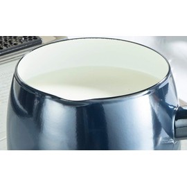 Takagi Metal ONB-14M Hollow Milk Pan, 5.5 inches (14 cm), 0.5 gal (1.2 L), Onyx Blue