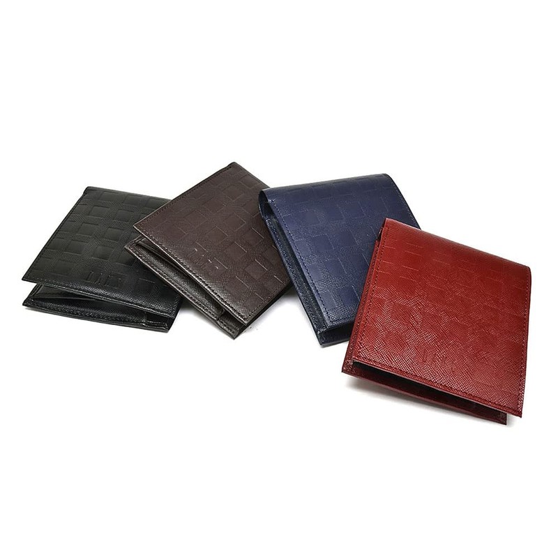 Ducks Checker Emboss Bi-Fold Wallet, navy